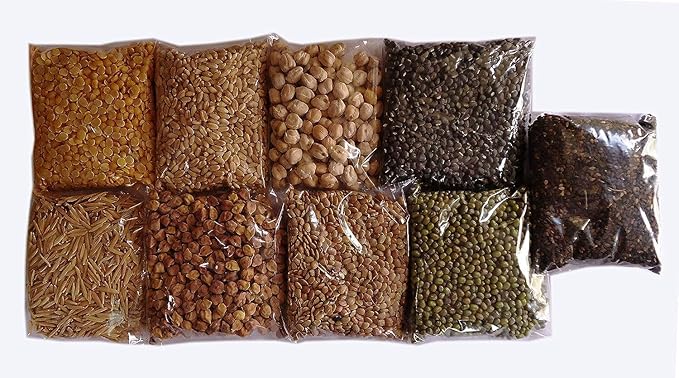 Navadhanya 9 Grain Set for Pooja /  Navagraha Kalu