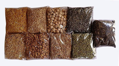 Navadhanya 9 Grain Set for Pooja /  Navagraha Kalu